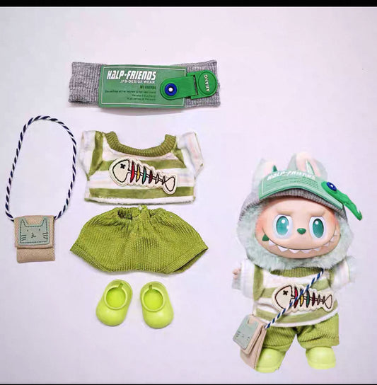 labubu fish outfitset