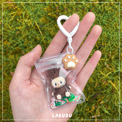 Flocking Labubu Accessory / Keychain