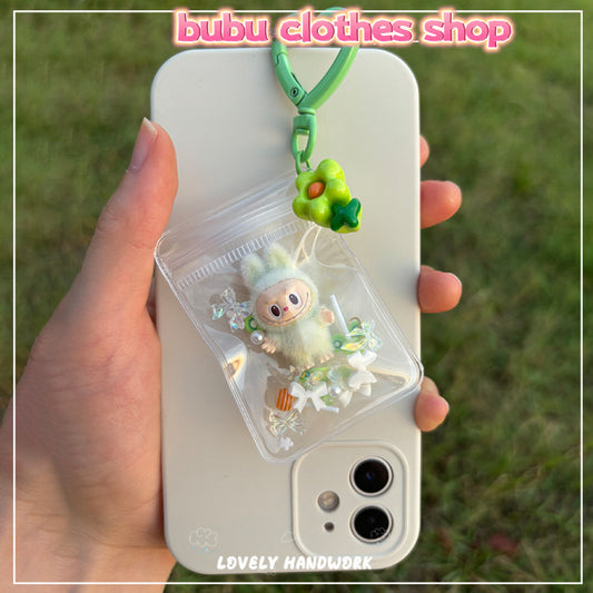 Flocking Labubu Accessory / Keychain