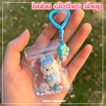 Flocking Labubu Accessory / Keychain