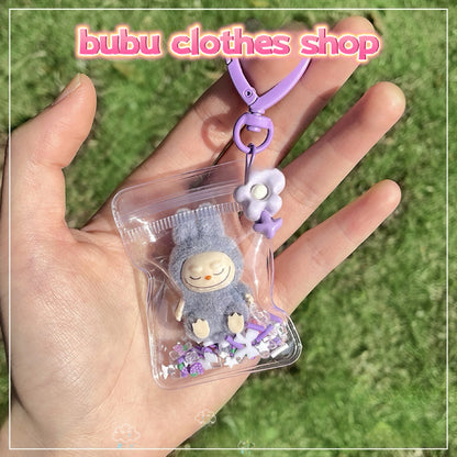 Flocking Labubu Accessory / Keychain