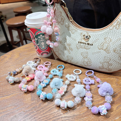 Fluffy Pom-Pom Bag Accessory / Keychain