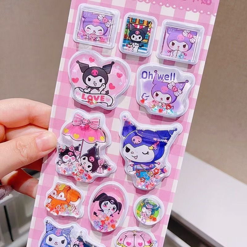 saro kapiba and little pony 3D flowable stickers