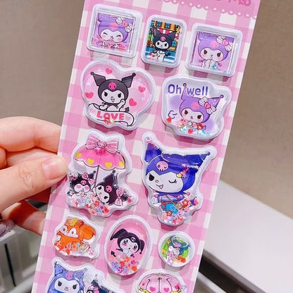 saro kapiba and little pony 3D flowable stickers
