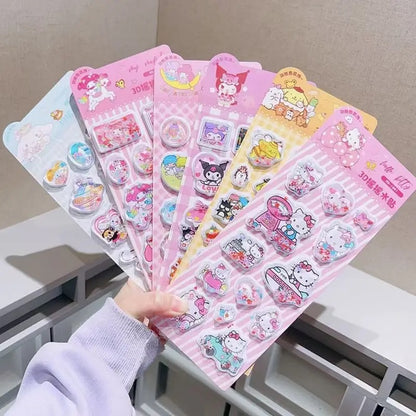 saro kapiba and little pony 3D flowable stickers