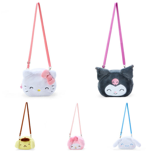 saro smile corssbody plush purse
