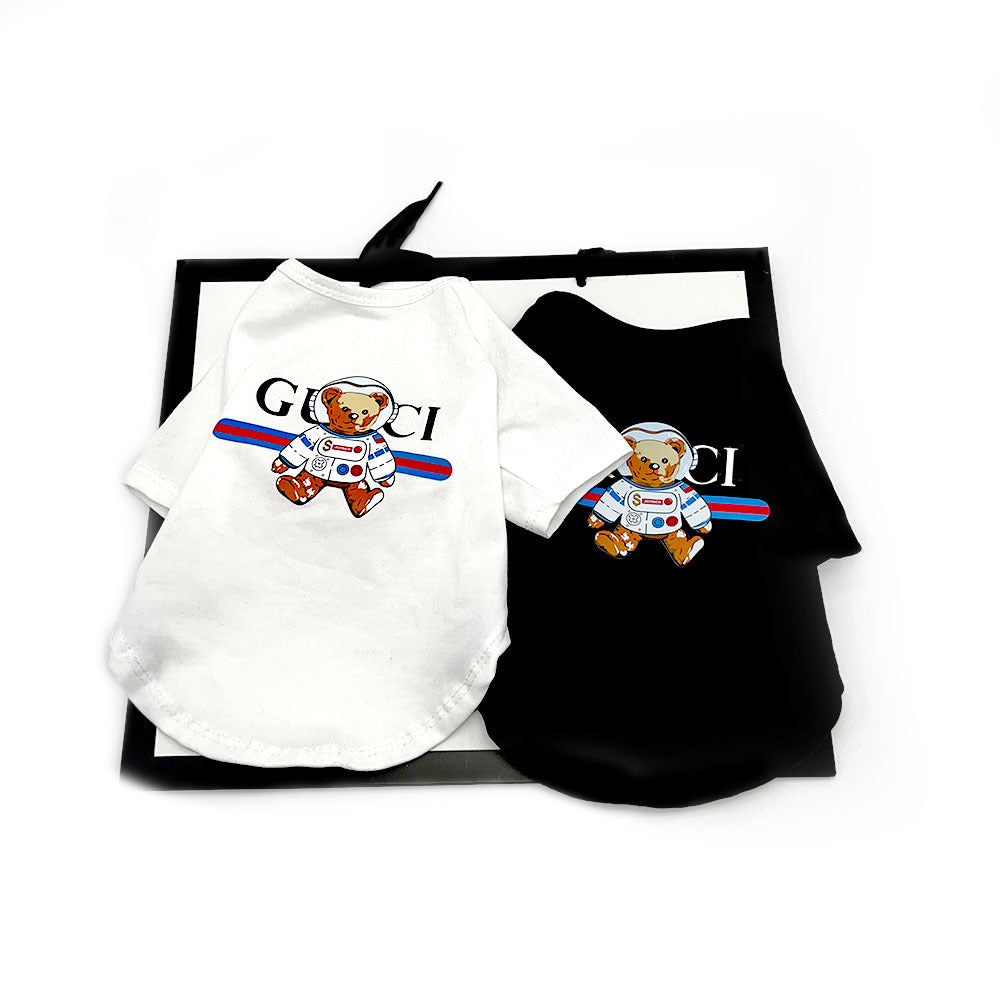 New G family trendy brand dog clothes short-sleeved summer cross-border small and medium-sized dog Schnauzer French Dou Bago thin T-shirt clothing