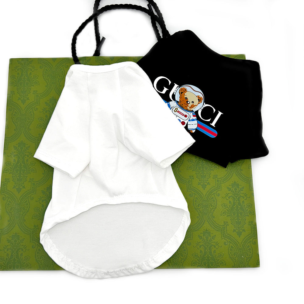 New G family trendy brand dog clothes short-sleeved summer cross-border small and medium-sized dog Schnauzer French Dou Bago thin T-shirt clothing