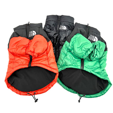 Cross-border trendy brand dog clothes jacket DOG FACE warm Teddy Schnauzer Shiba Inu Corgi pet cotton jacket