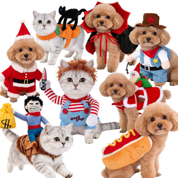 Funny Halloween Pet Costume – Cozy Character Dress-Up Outfit for Dogs & Cats