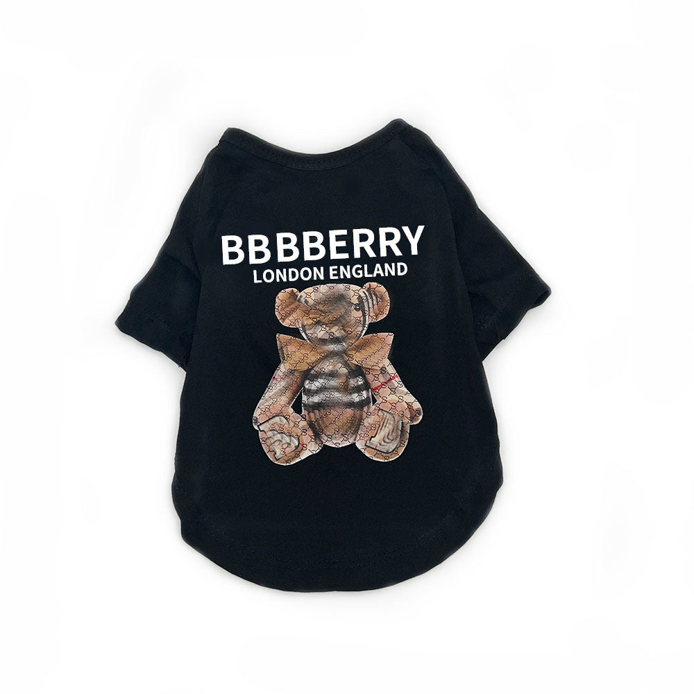 Summer Thin Pet Dog Clothes Thin Short Sleeve T-Shirt Bear Small Dog Teddy Schnauzer Corgi Clothing