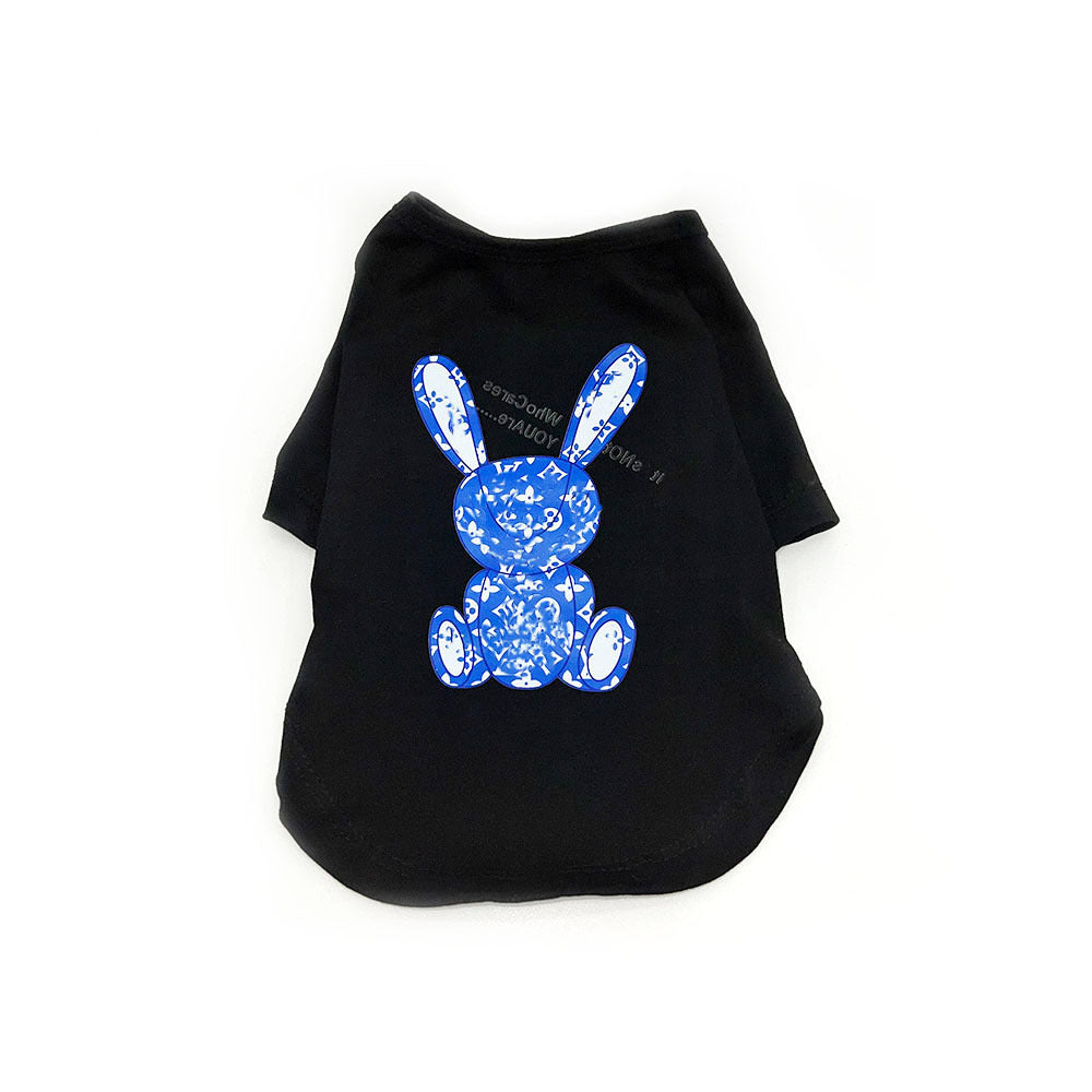 Foreign trade cross-border trendy brand dog clothes short-sleeved cotton pet T-shirt clothes presbyopia dog Teddy Bago clothing