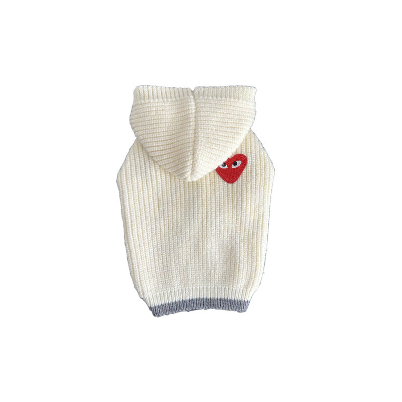 Foreign trade trendy brand dog sweater clothes loving pet cardigan Teddy French Dou Bago Schnauzer small dog cat