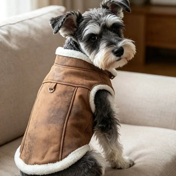 New Cross-Border Pet Clothing: Fall/Winter Collection—Poodle Outfits, Cotton Jackets, Cat Leather Jackets, and Thickened Sleeveless Vests