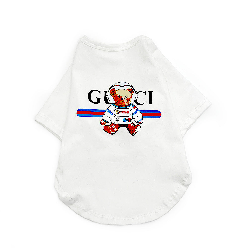 New G family trendy brand dog clothes short-sleeved summer cross-border small and medium-sized dog Schnauzer French Dou Bago thin T-shirt clothing
