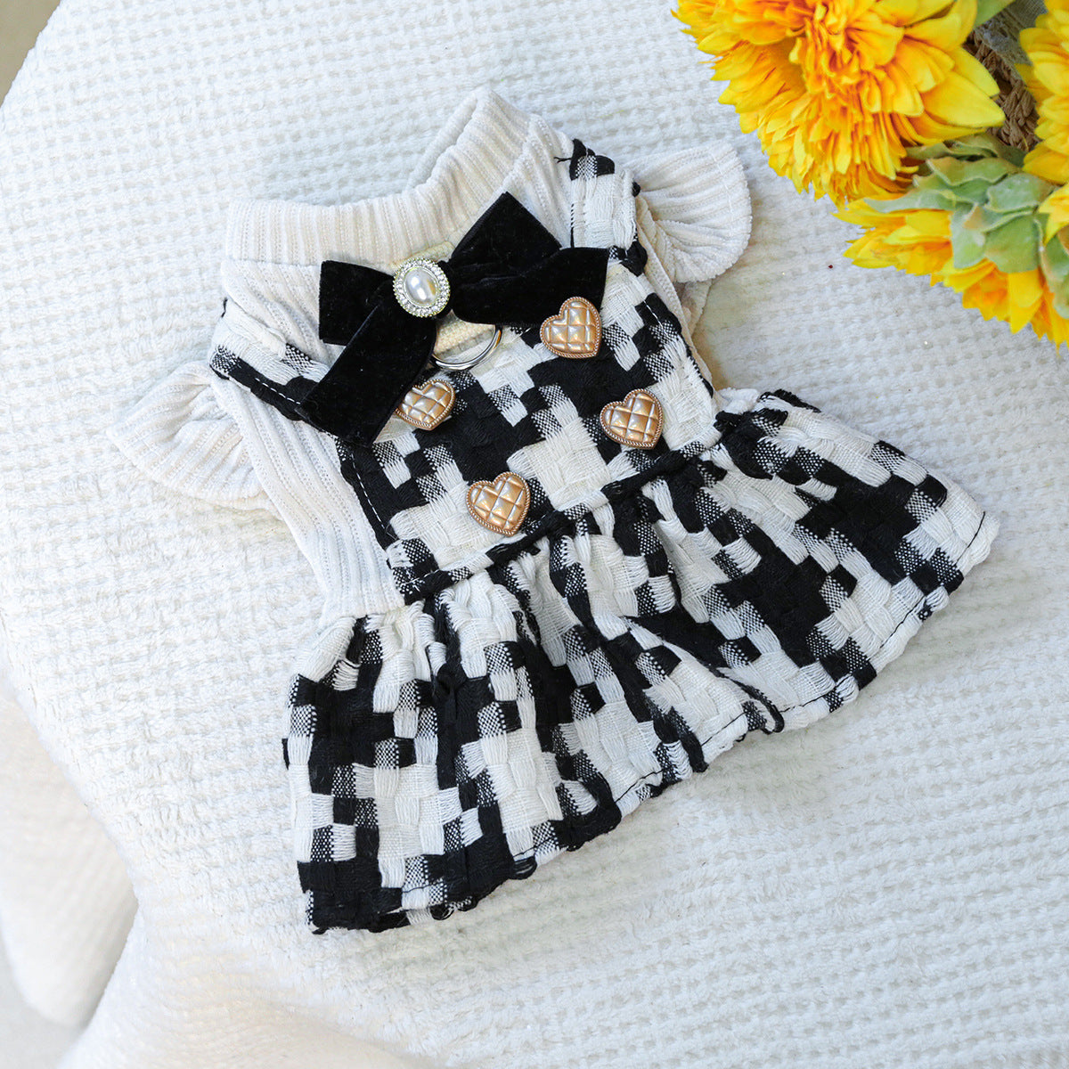 PETCIRCLE Pet Circle Pet Clothing: Dog and Cat Apparel—Spring/Fall Gray-Blue Floral Skirt