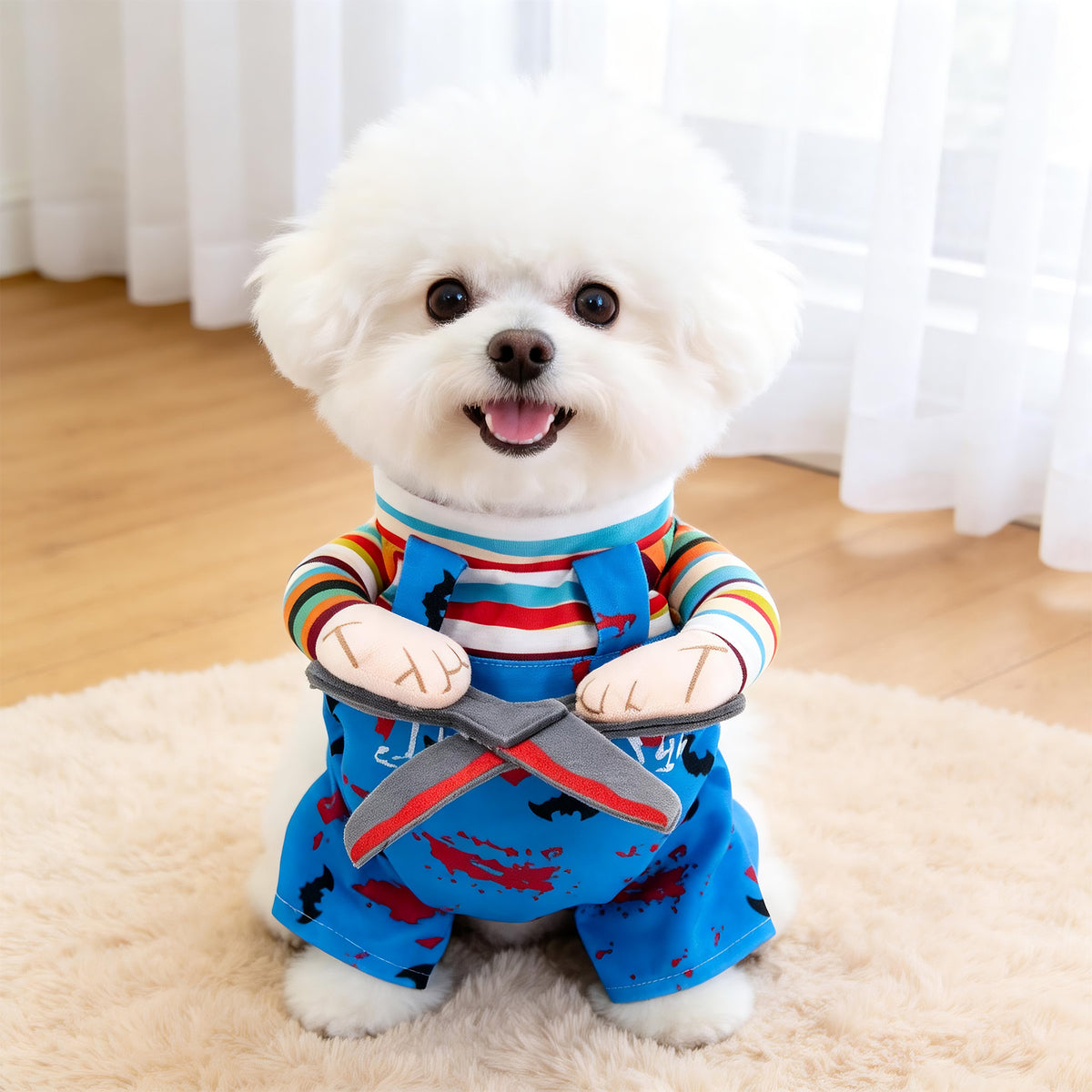 Funny Halloween Pet Costume – Cozy Character Dress-Up Outfit for Dogs & Cats