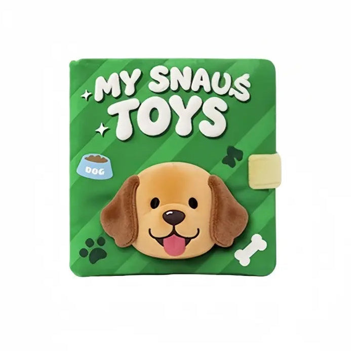dog snuffle book hiding food toy puppy enrichment toy pet border collie puzzle toy energy draining interactive toy for dogs