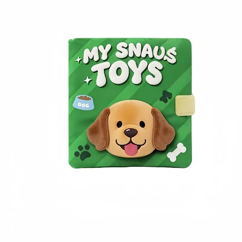 dog snuffle book hiding food toy puppy enrichment toy pet border collie puzzle toy energy draining interactive toy for dogs