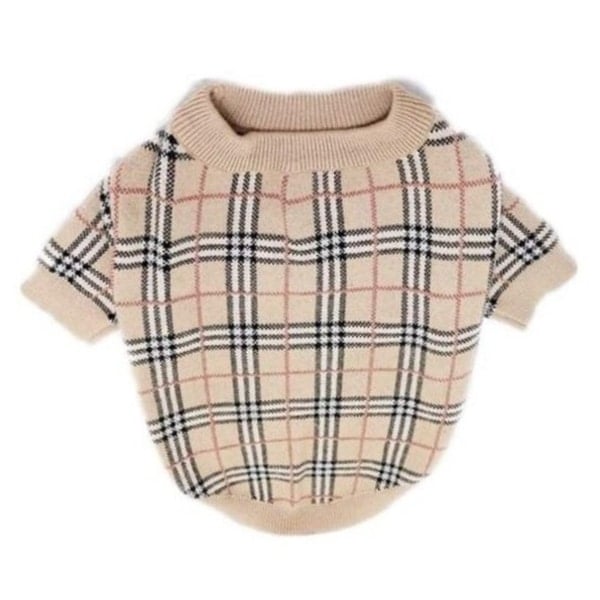 Barkberry Vintage Plaid Designer Dog Sweater