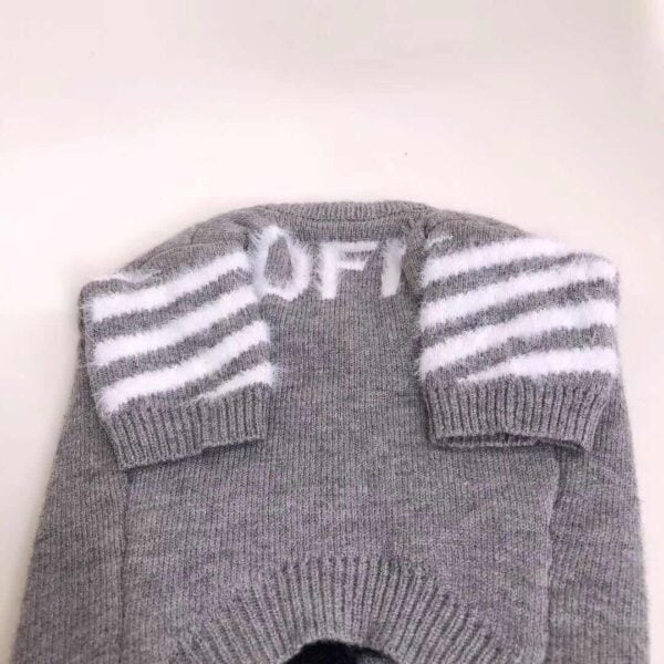 OFF Gray Wool Dog Sweater