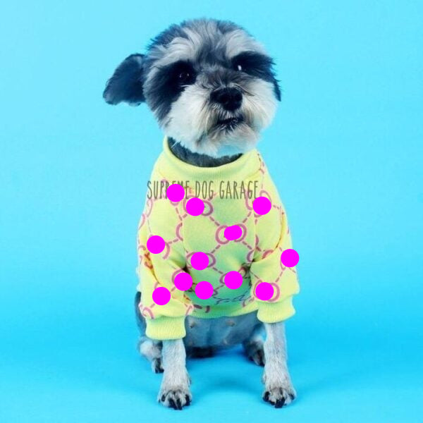 GiGi Monogram Designer Dog Sweatshirt
