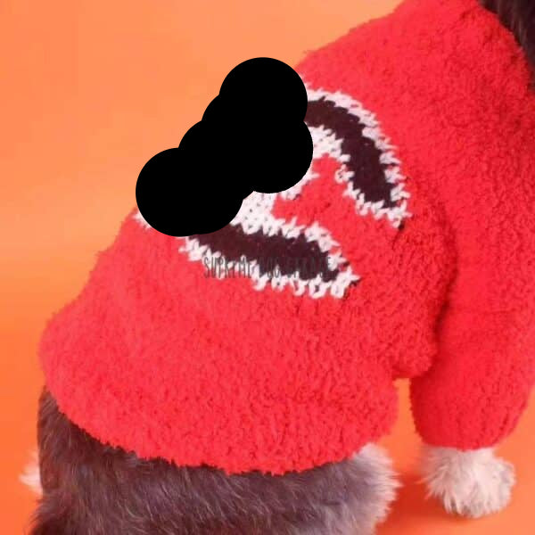 CC Orange Knitted Designer Dog Sweater