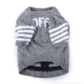 OFF Gray Wool Dog Sweater