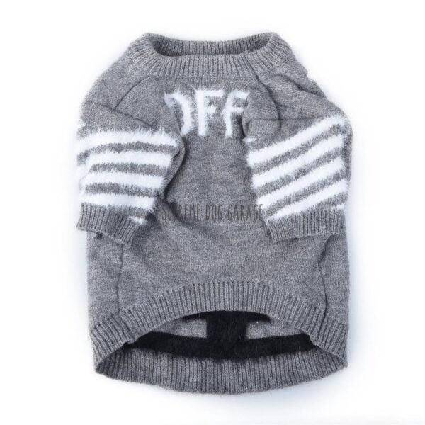 OFF Gray Wool Dog Sweater